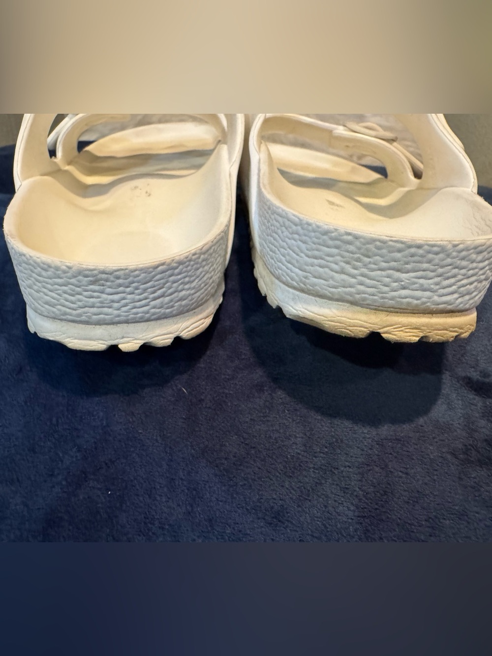 Birkenstock White Double Strap EVA Sandals - Picture 6 of 7